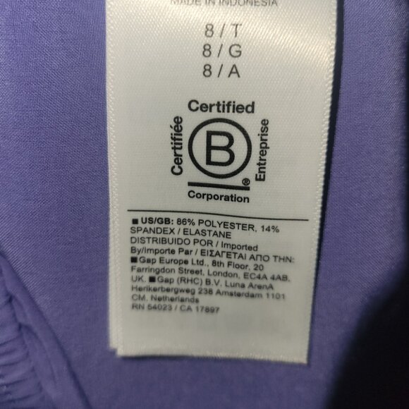 Athleta Pants size 8 Lavender Purple Drawstring Lightweight 8T - Picture 8 of 10